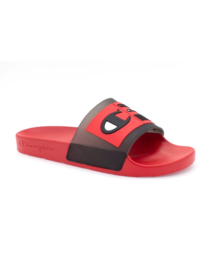 Champion Ipo Select Badslippers Heren - Rood/Zwart - Belgie 5936EAYDG